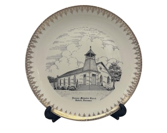 1955 Homer Laughlin Ebenezer Methodist Church, Talbott, TN Commemorative Plate