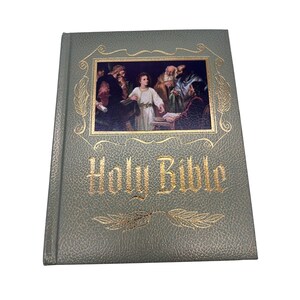 Bíblia Sagrada da Família Heirloom 1972 KJV Red Letter Ed Dicionário Ilustrado Atlas Grande Livro Cristão com Encarte de Trabalho