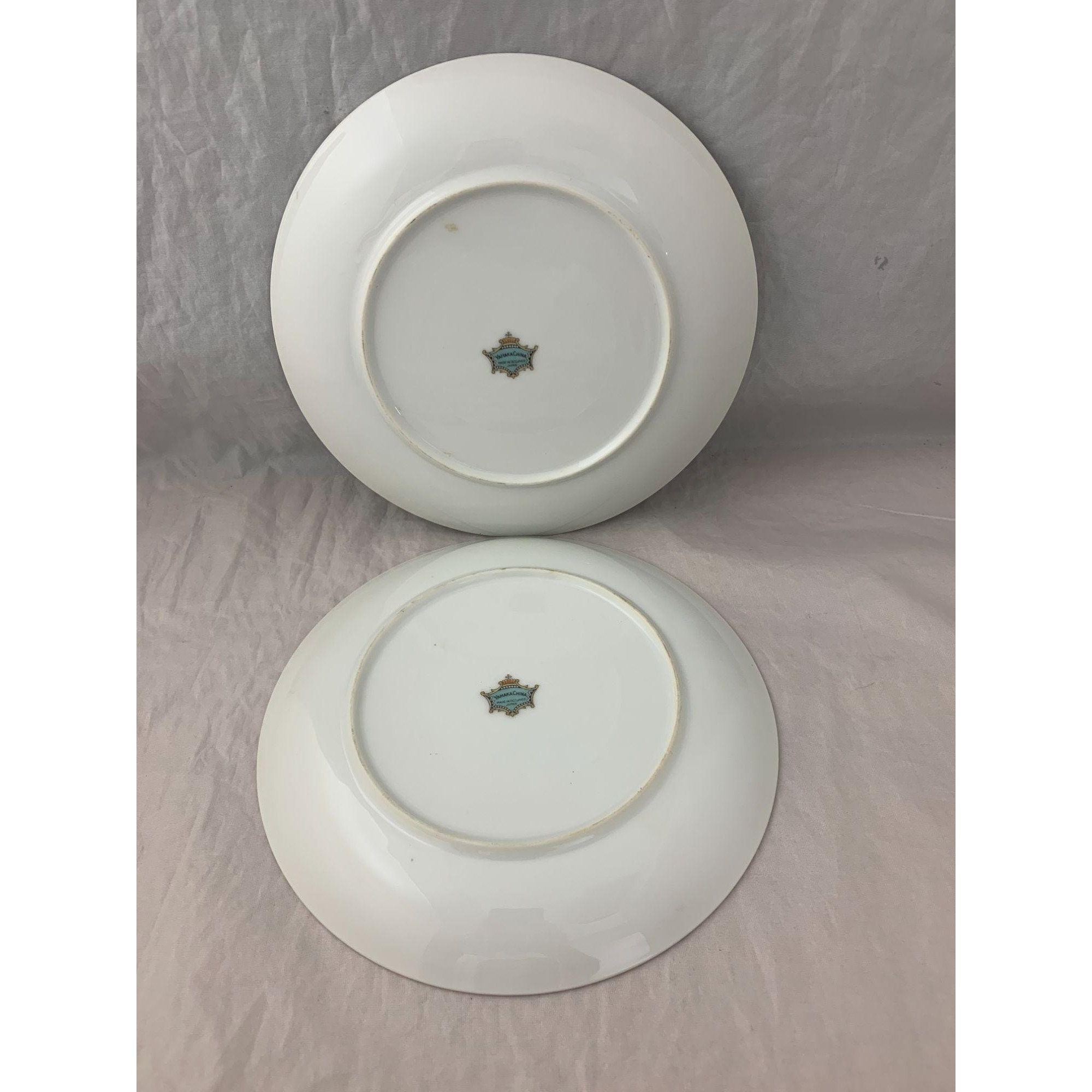 Yamaka China Pair of Salad Plates – Occupied Japan – Pattern