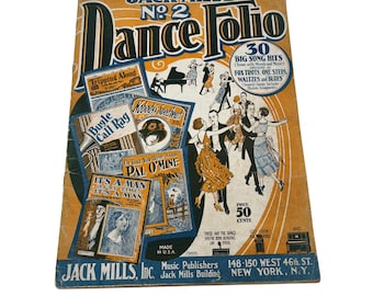 1924 Jack Mills Dance Folio No. 2: 30 Roaring Twenties Song Hits