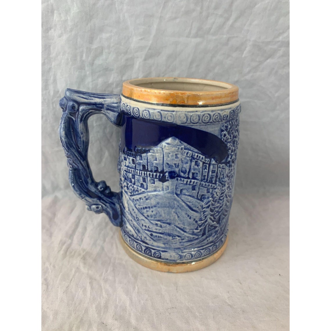 Vintage Myrtle Beach SC Souvenir Mug / Stein Ceramic Blue