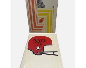 Programmi di football NYO del 1972 e 1973 Northside Youth Organization Atlanta Georgia