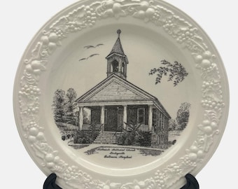 1947 Homer Laughlin Commemorative Plate Hillsdale Methodist Church Baltimore