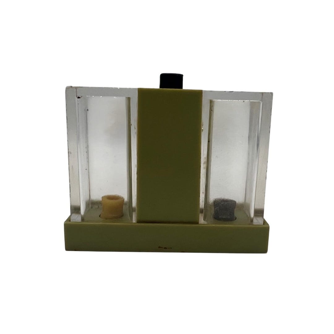 Vintage 1950s Whirley Push Button Salt Pepper Shaker Avocado Green MCM ...