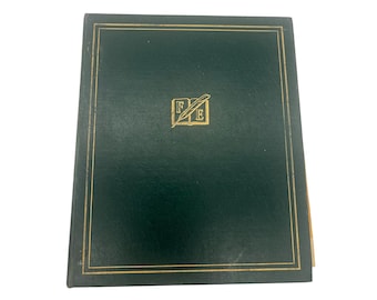 1960's Encyclopedia Americana Book Boards Blue Covers Gold Letters