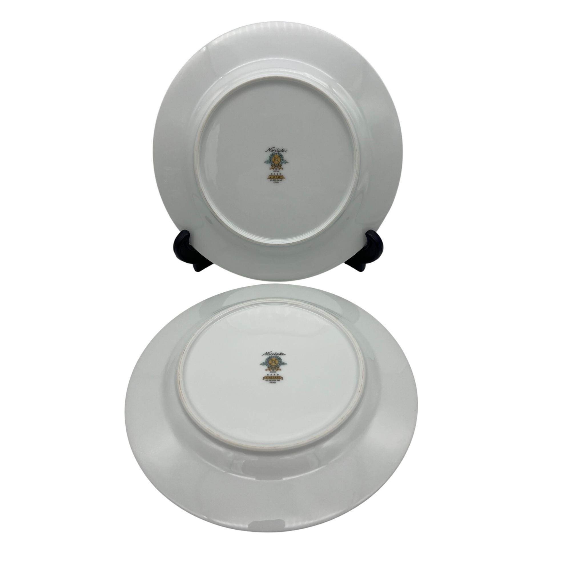 Vintage Noritake Japan Vineyard Pair Salad Plates Pattern 6449