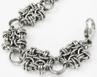 Chainmaille bracelet Womens chainmaille bracelet Steampunk bracelet Mens bracelet Womens bracelet Best gift For him For her Love gift