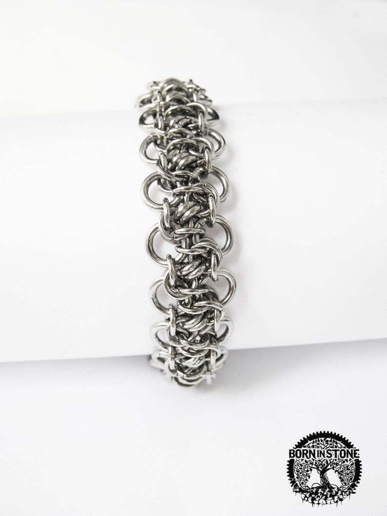 Chain maille bracelet Womens bracelet Steampunk bracelet Chainmaille bracelet Mens bracelet Best gift For him For her Love gift For mom