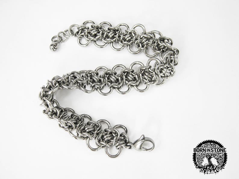 Chain maille bracelet Womens bracelet Steampunk bracelet Chainmaille bracelet Mens bracelet Best gift For him For her Love gift For mom