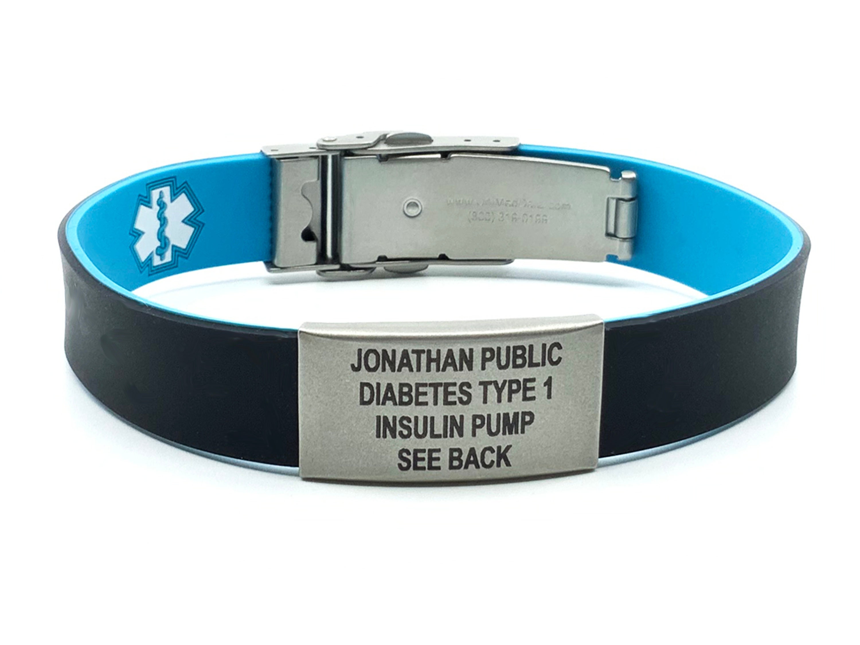 Waterproof Medical Alert ID Jewelry ID Bracelet and 30mm Etsy