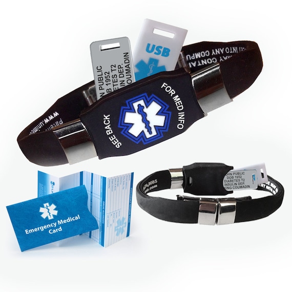 medical alert wrist bands