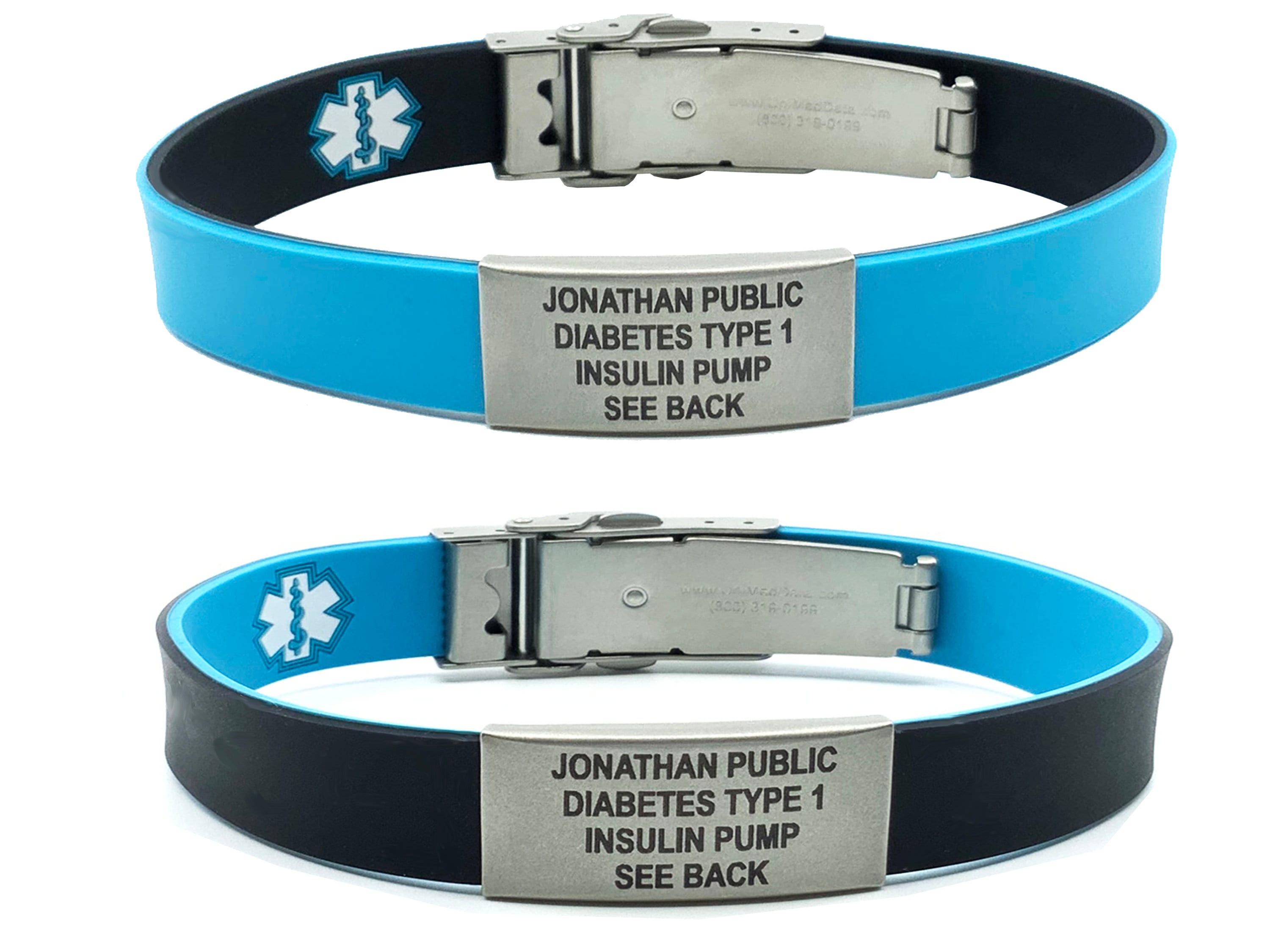 Waterproof Medical Alert ID Jewelry ID Bracelet and 30mm Etsy