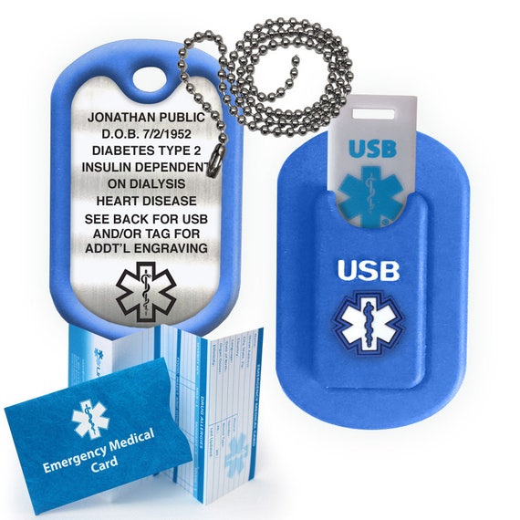 Medical usb necklace clearance