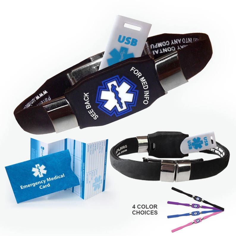 Bracelets médicaux faits au canada