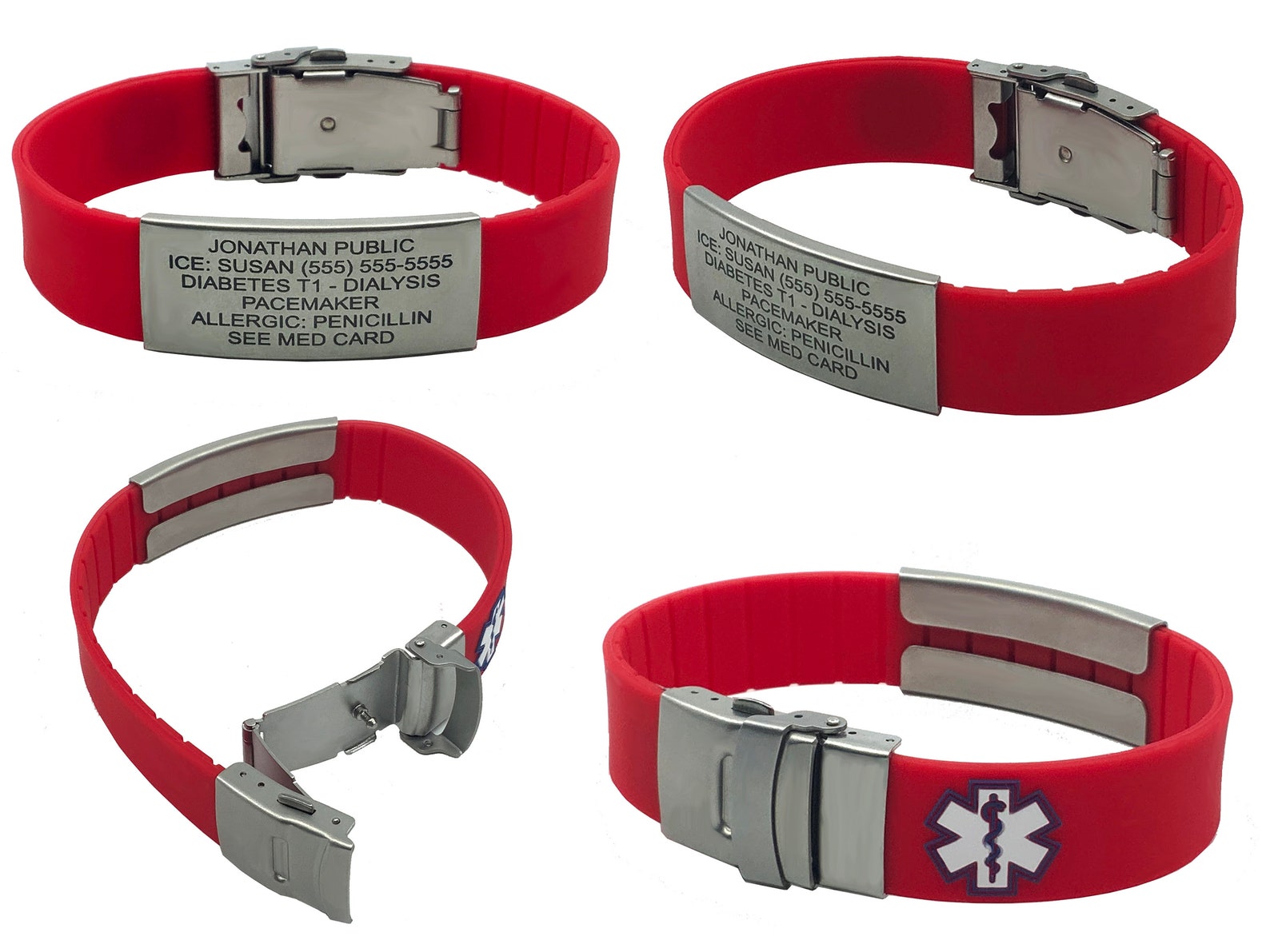Life Saving Medical Alert ID Bracelets for Allergy | Etsy