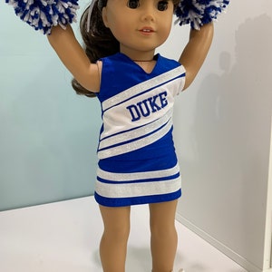 Duke University Cheer Outfit for Your American Girl Includes