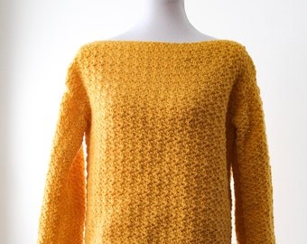PATTERN for the Easy Crochet Pullover Sweater | Crochet Sweater | Sweater Pattern | Crochet Pattern | Clothes Patterns | YarnHookNeedles
