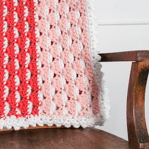 PATTERN for the Strawberries & Cream Blanket Crochet Blanket Blanket Pattern Crochet Pattern Baby Blanket Blanket image 2