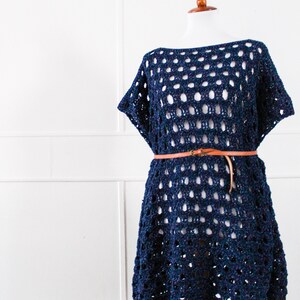 zara blue crochet dress Zara Hand-Crocheted Mini Dress