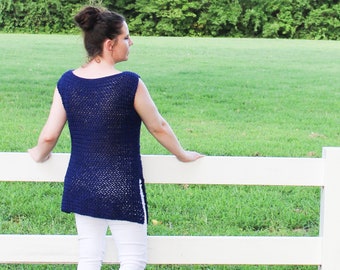 PATTERN for the Elizabeth Tunic | Crochet Tunic | Crochet Pattern | Crochet Top | Crochet for Beginners |