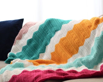 PATTERN for the Tunisian Crochet Playhouse Blanket | Crochet Blanket Pattern | Blanket | Beginner Crochet Pattern | Easy Crochet Pattern |