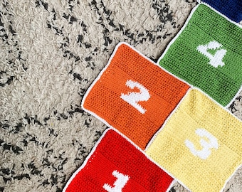 PATTERN for the Crochet Hopscotch Blanket | Handmade Kids Toys | Christmas Gift | Crochet Pattern | Tapestry Crochet