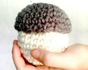 PATTERN for the jumbo acorn | Crochet Acorn | Pretend Play | Crochet Food | Crochet Toys | YarnHookNeedles