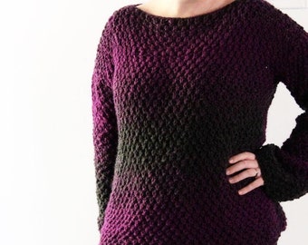 PATTERN for the Amethyst Sweater | Beginner Knitting Pattern | Knit Sweater | Sweater Pattern | Beginner Pattern