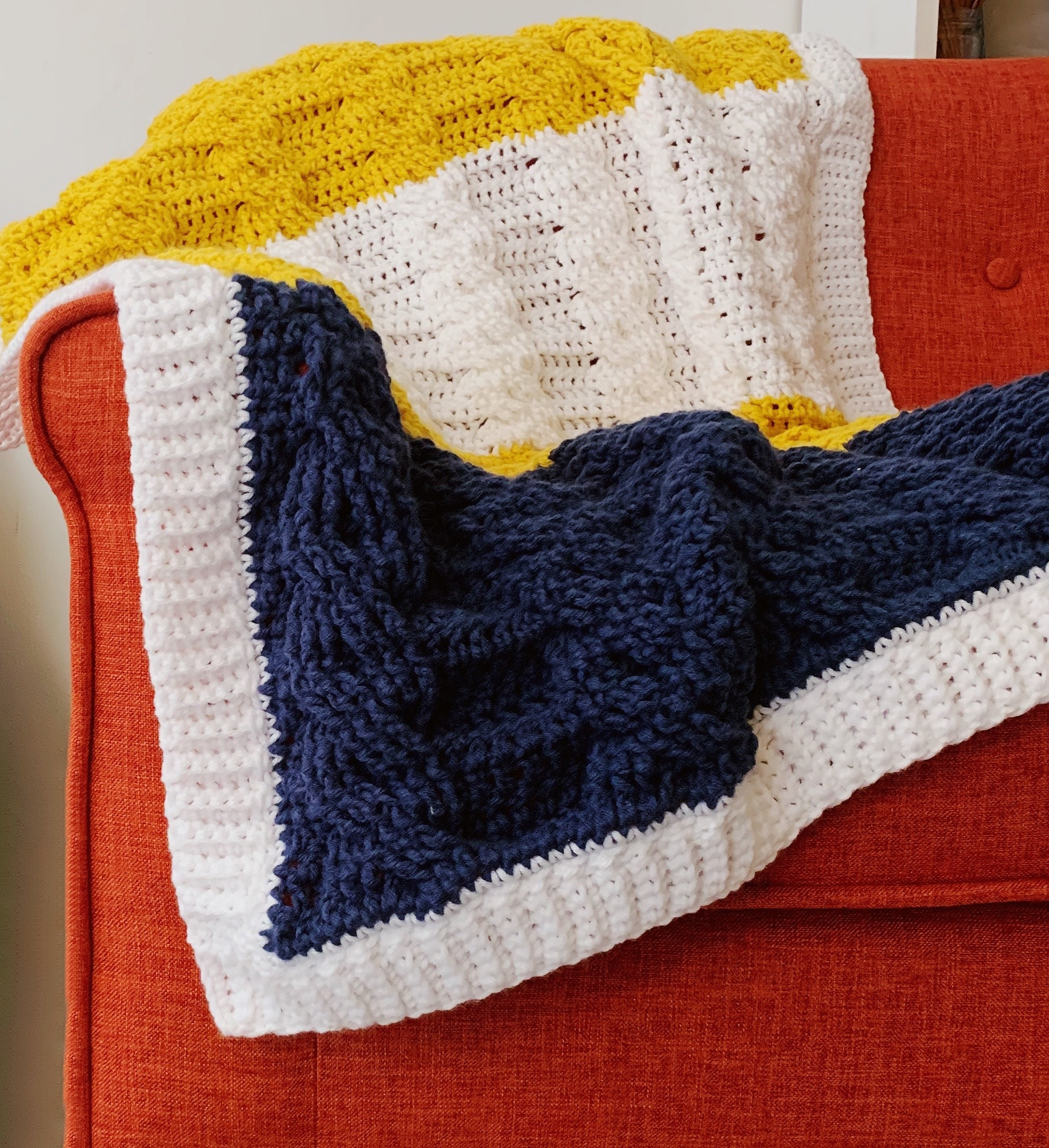Pattern for the Beginner Crochet Cable Blanket Crochet