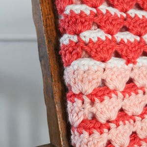 PATTERN for the Strawberries & Cream Blanket Crochet Blanket Blanket Pattern Crochet Pattern Baby Blanket Blanket image 6