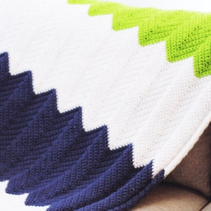 PATTERN for the best beginner chevron blanket crochet chevron blanket beginner crochet blanket blanket pattern image 7