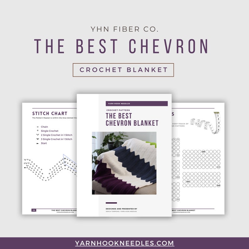 PATTERN for the best beginner chevron blanket crochet chevron blanket beginner crochet blanket blanket pattern image 2