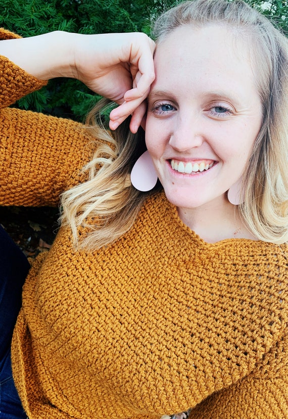Beginner crochet deals sweater