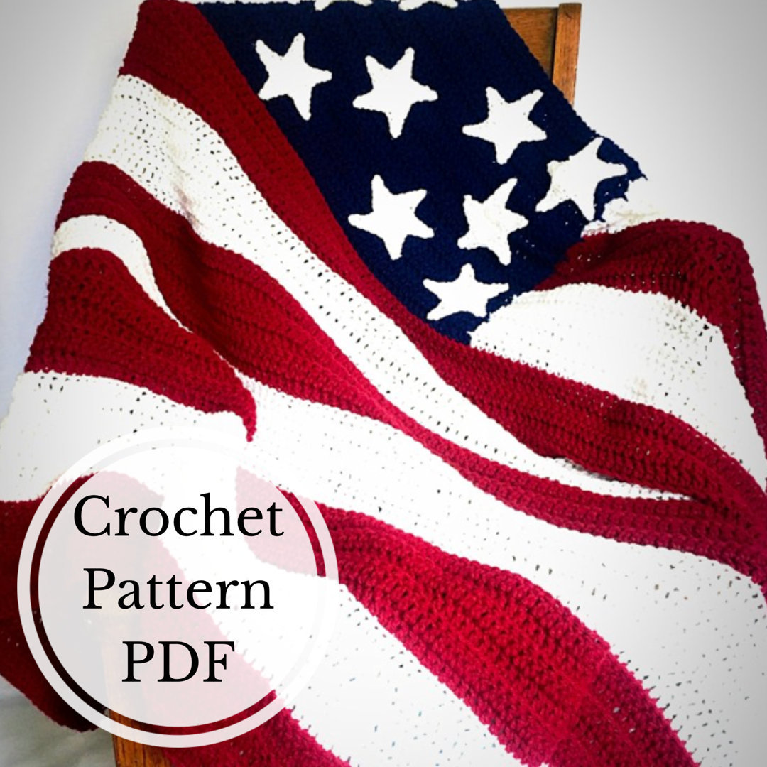 39 American Flag Crochet Patterns to Show Your Patriotic Style 21 Pattern for the American Flag Crochet Throw Crochet Flag