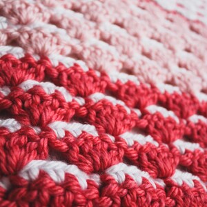 PATTERN for the Strawberries & Cream Blanket Crochet Blanket Blanket Pattern Crochet Pattern Baby Blanket Blanket image 4