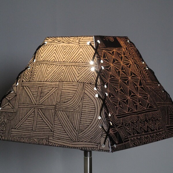 Lampshade 30 cm Indian geometry pyramid