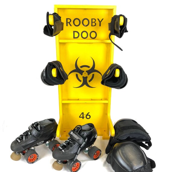 Roller Derby Gear Rack Toxic Edition Derby gear storage Etsy