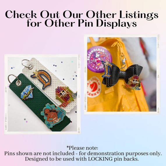Pin Storege Disney Pin Holder Qivine 180-Slot Enamel Pin Display Book - Portable ...