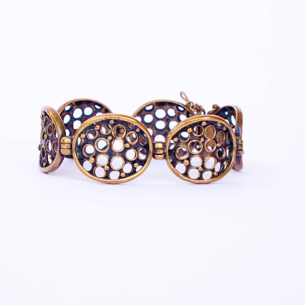 Bracelet bronze moderniste Jorma Laine