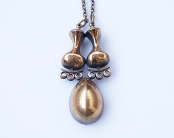 Vintage bronze pendant - Jorma Laine