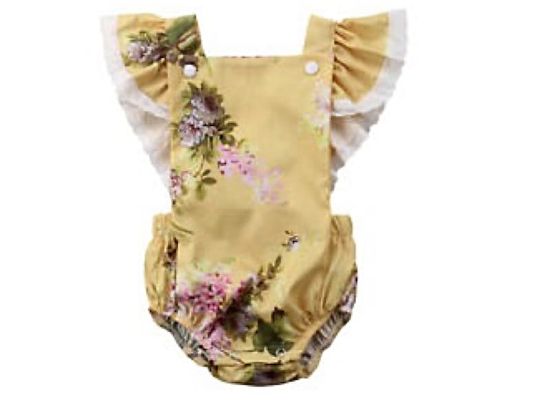 Baby Vintage Style Romper Girls Floral Romper Baby Dress /& Headband Baby Outfit Thanks Giving Outfit Baby Girl Romper Baby Shower Gift