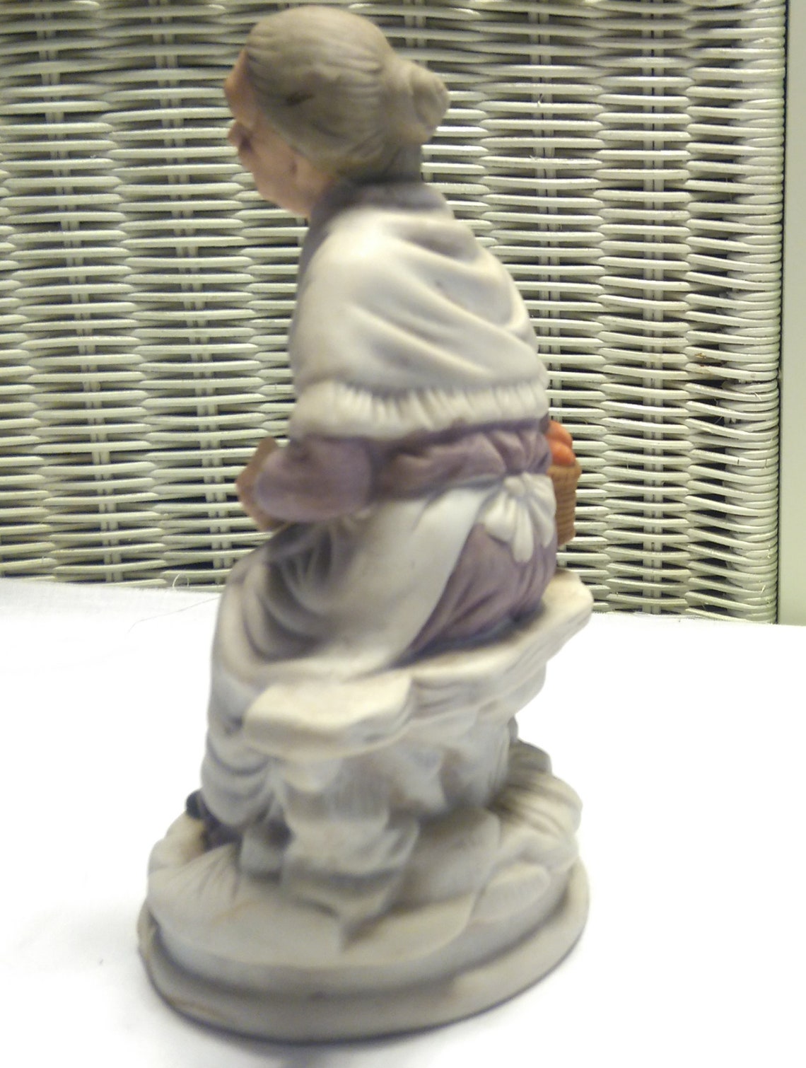 Vintage Figurine/ceramic/resin/old Lady Figure/home Etsy