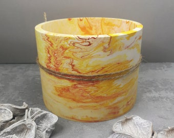 Large Marbled Indoor Planter, 6 inches by 5 inches, Houseplant Lover, Housewarming Gift, Unique Patterns and Colours, Statement Pot