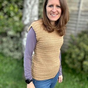 Crochet Tank Top Pattern: Peaky Textured Sleeveless Vest and Tunic (XS-5XL) + Video