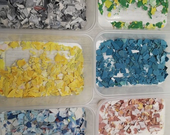 Multi-colour Terrazzo Chips, Jesmonite Flakes, Resin Embellishments, Clay Sprinkles, Jewellery Making Accessories