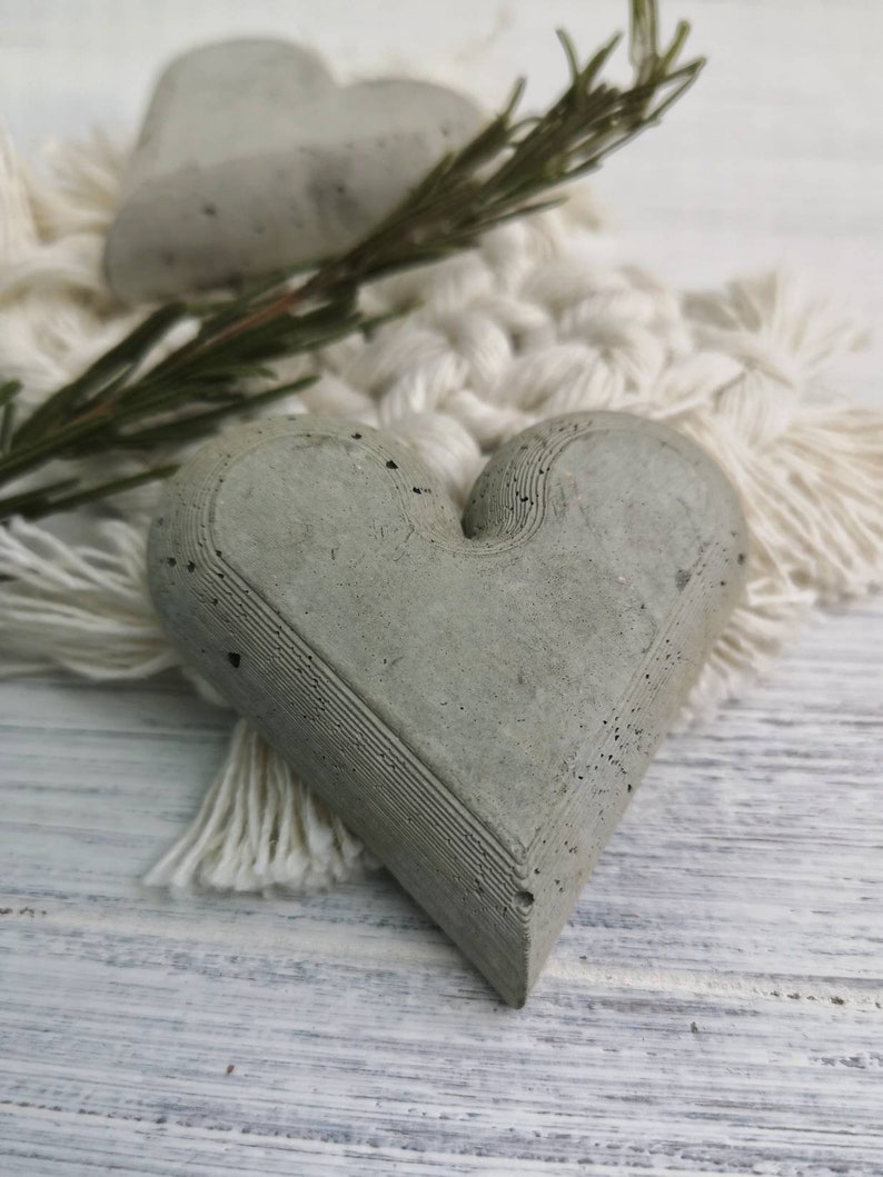 Max 45% OFF Concrete Heart sold out Wedding Table Symb Decor Decoration Love