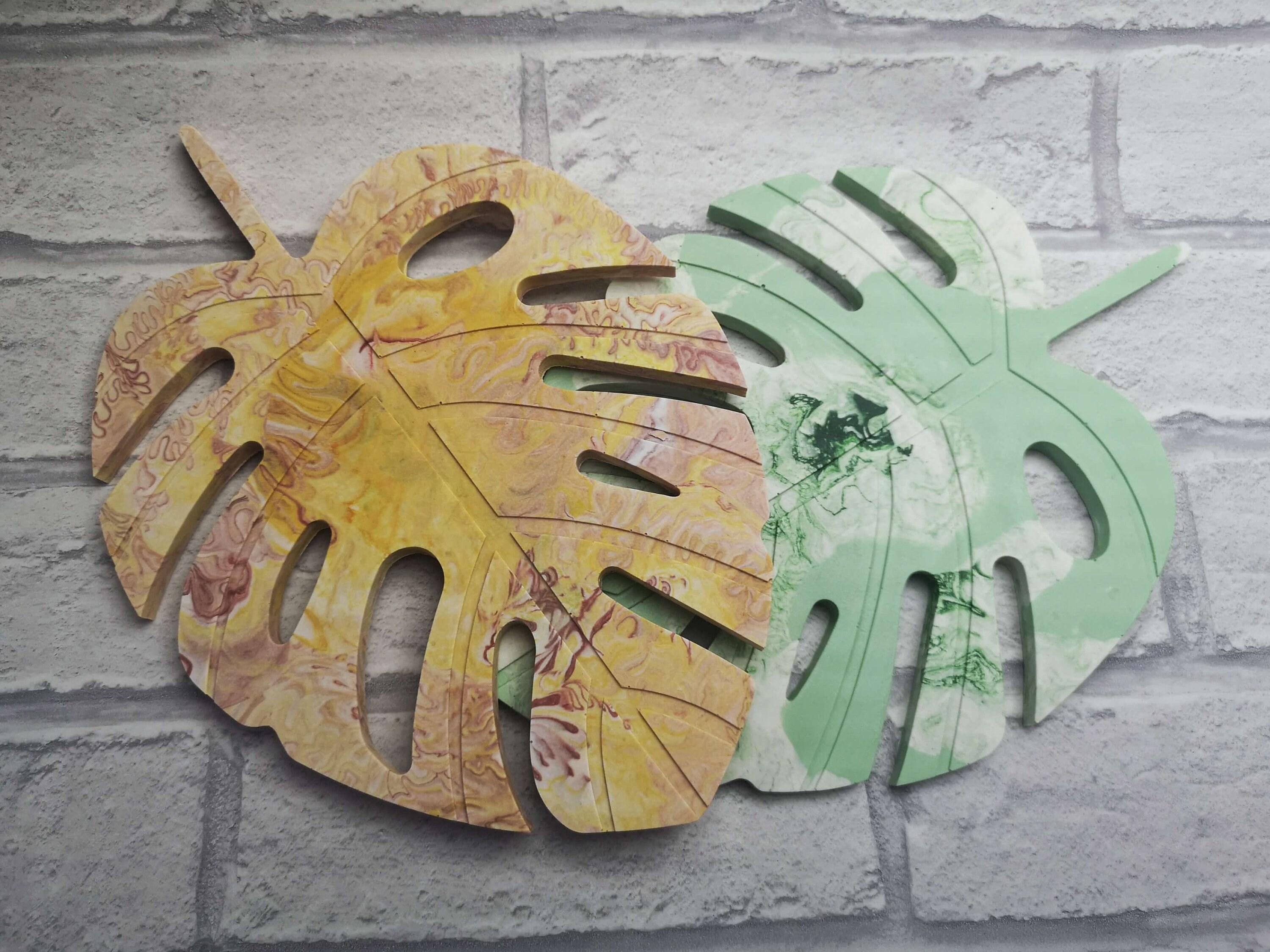 Monstera Leaf Mat Etsy