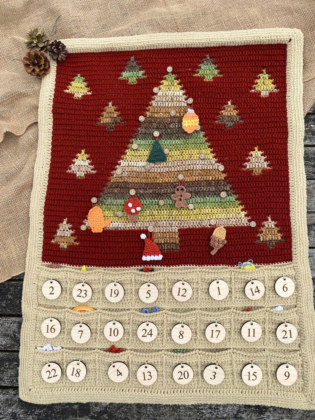 Crochet Advent Calendar Pattern: Includes Crochet Pattern and Video for ...