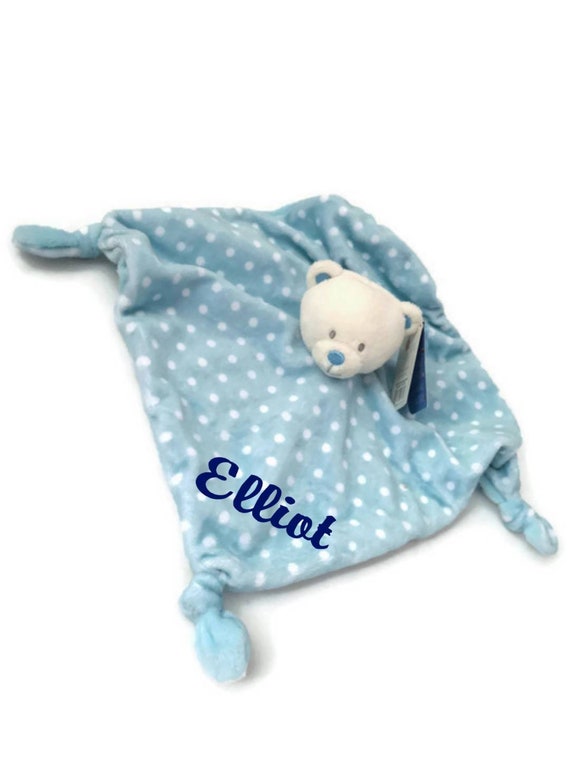 blue teddy comforter