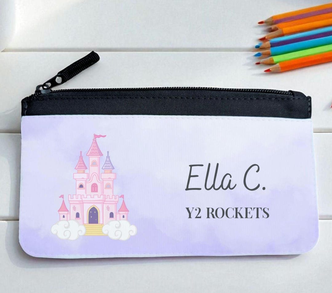 Personalised Pencil Case Kid's Back to School Supplies Custom Name ...